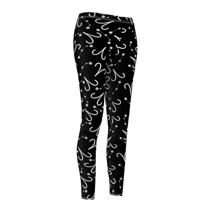 Women's Zodiac Cut & Sew Casual Leggings Aries Zodiac sign