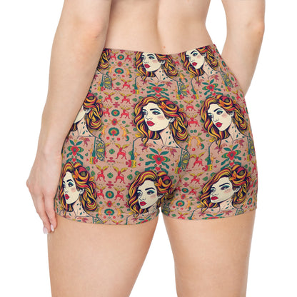 Women's Shorts, (AOP), Virgo, Zodiac v5, Sexy Pattern