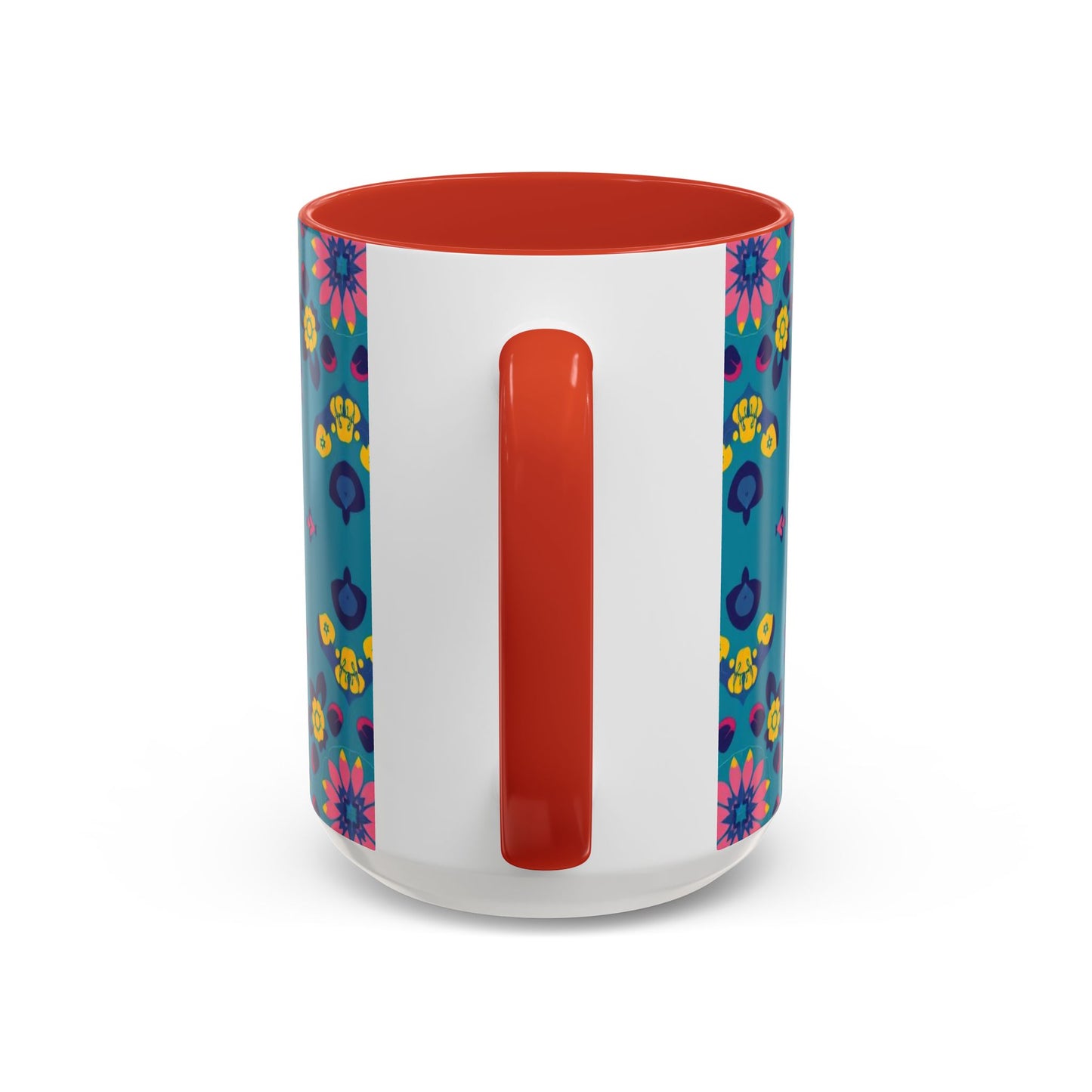 Accent Coffee Mug, Libra, Zodiac v2, Flower Pattern, (11, 15oz)