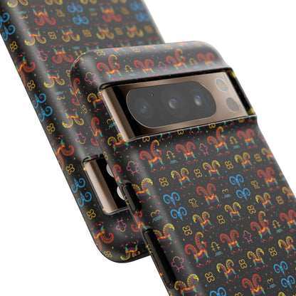Tough Cases, Aries, Zodiac v1, Metal Pattern