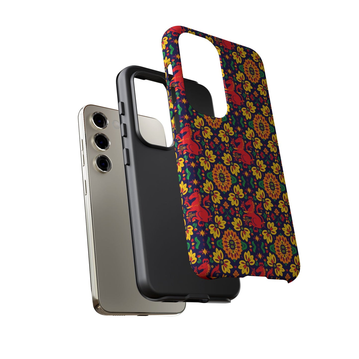 Tough Cases, Virgo, Zodiac v2, Flower Pattern