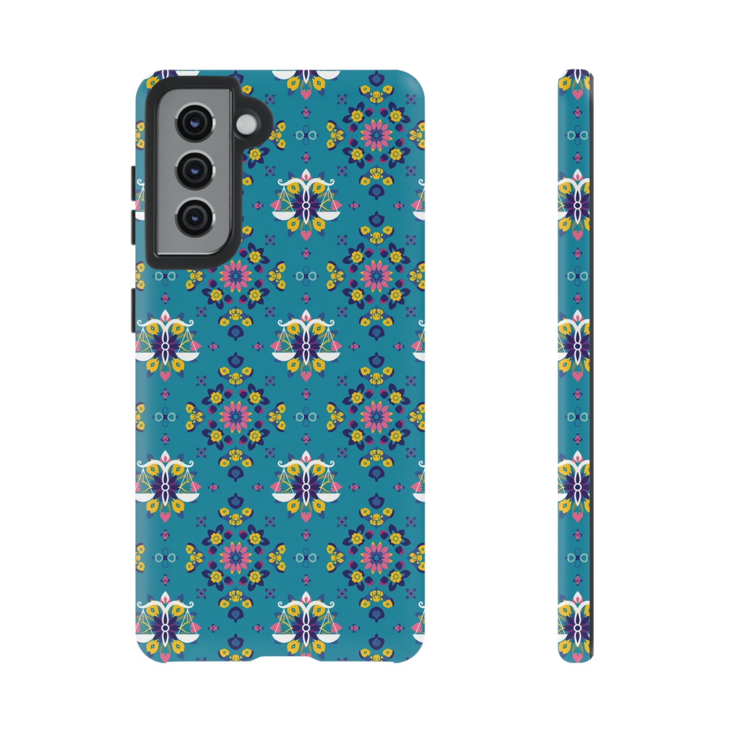 Tough Cases, Libra, Zodiac v2, Flower Pattern