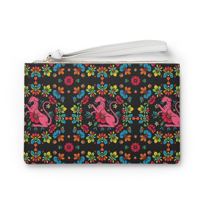 Clutch Bag, Virgo, Zodiac v3, Flower Pattern