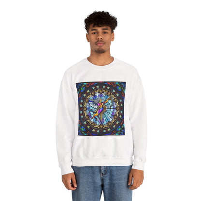 Unisex Heavy Blend™ Crewneck Sweatshirt, Glass, Sagittarius Zodiac Design