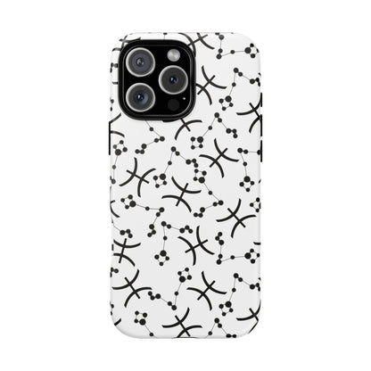Tough Cases with the Pisces Zodiac sign for iPhone, Samsung Galaxy, and Google Pixel devices