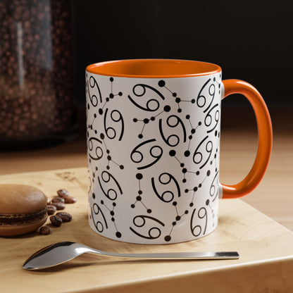 Accent Coffee Mug with the Cancer sign (11, 15oz)