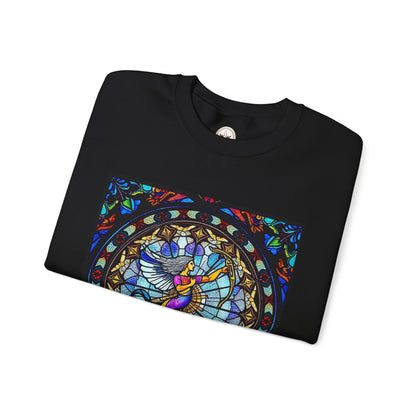 Unisex Heavy Blend™ Crewneck Sweatshirt, Glass, Sagittarius Zodiac Design