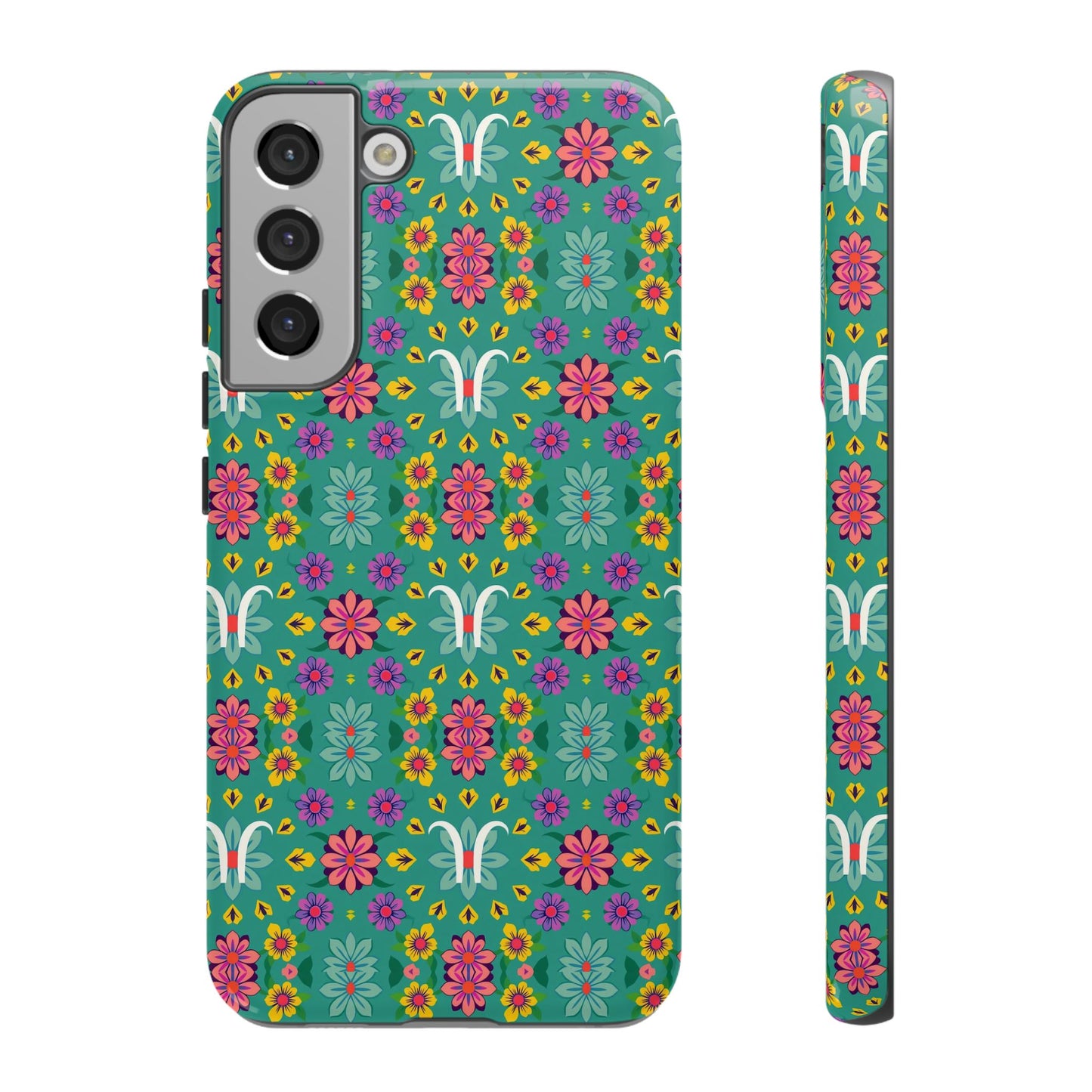 Tough Cases, Aquarius, Zodiac v4, Flower Pattern