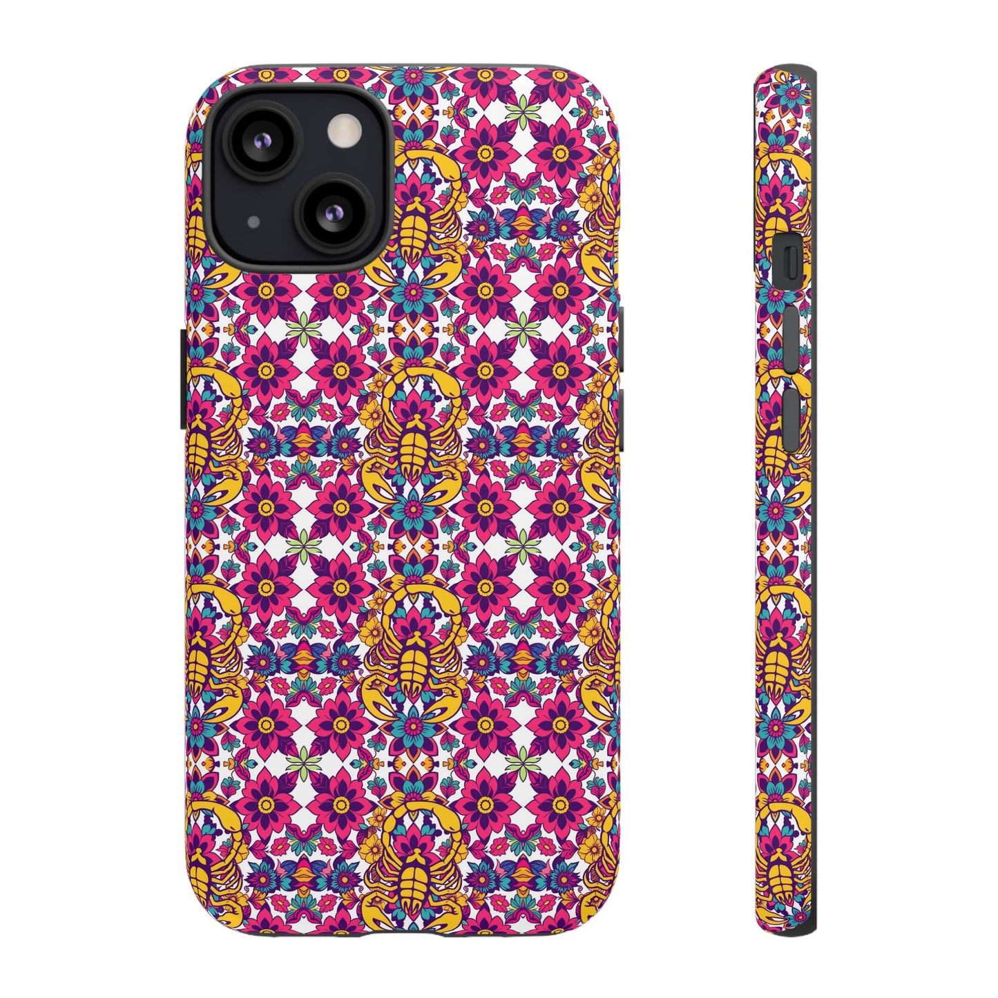 Tough Cases, Scorpio, Zodiac v2, Flower Pattern