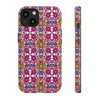 Tough Cases, Scorpio, Zodiac v2, Flower Pattern