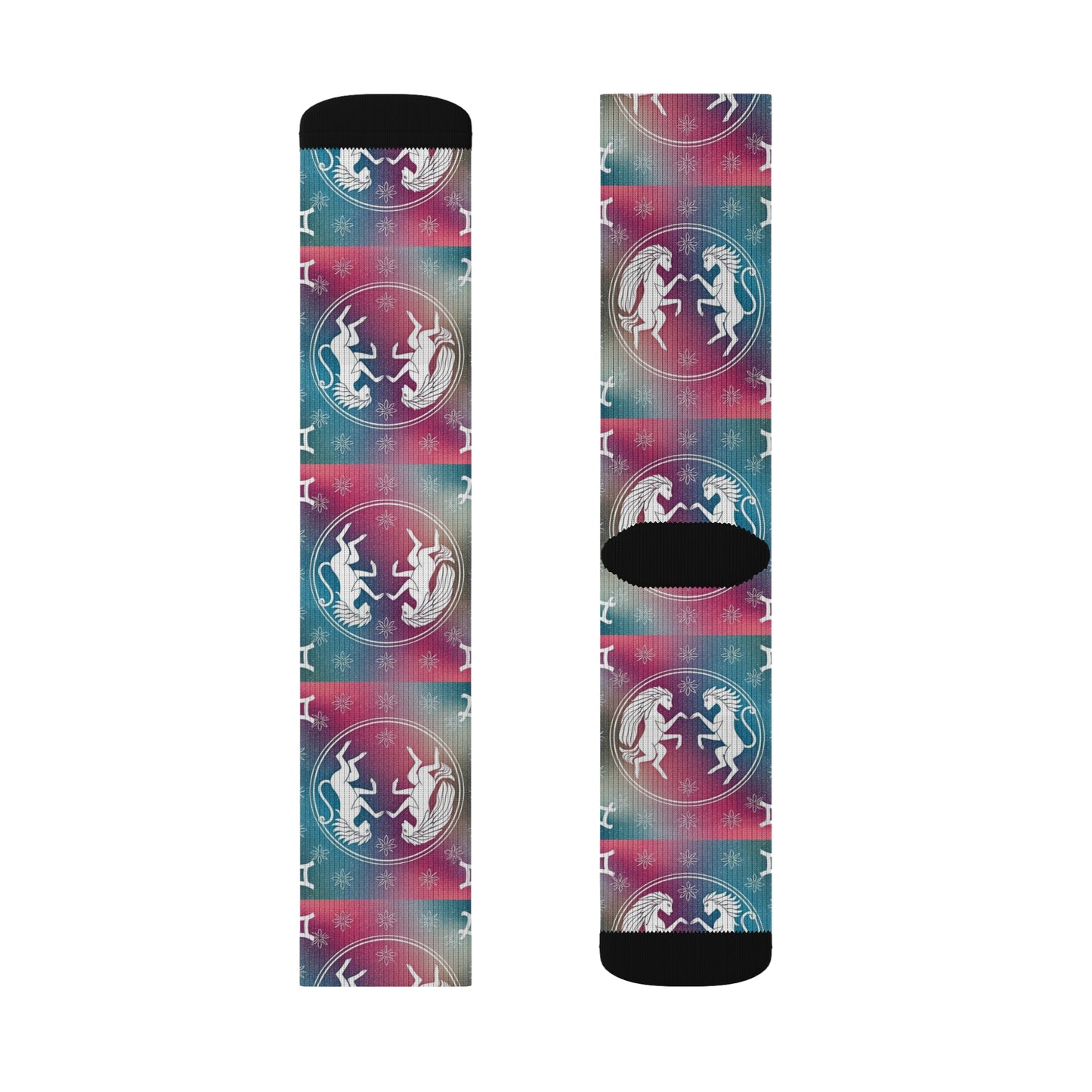 Sublimation Socks, Gemini, Zodiac v1, Pattern