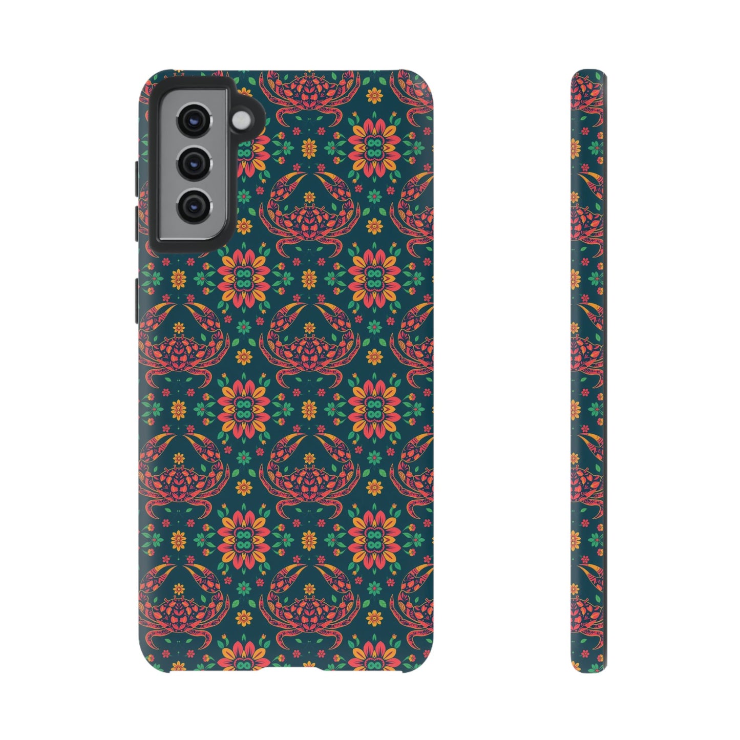 Tough Cases, Cancer, Zodiac v4, Flower Pattern