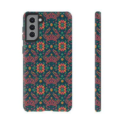 Tough Cases, Cancer, Zodiac v4, Flower Pattern