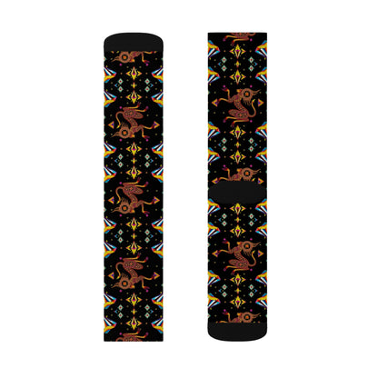 Sublimation Socks, Virgo, Zodiac v3, Jewel Pattern
