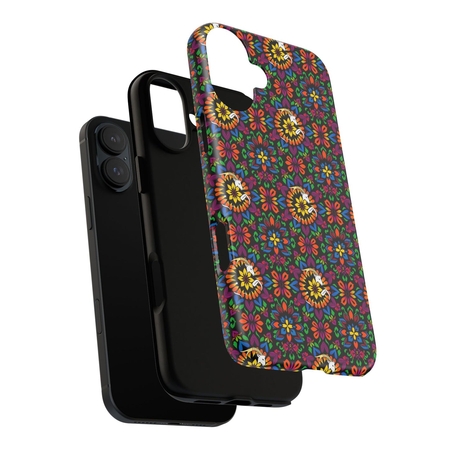 Tough Cases, Capricorn, Zodiac v2, Flower Pattern