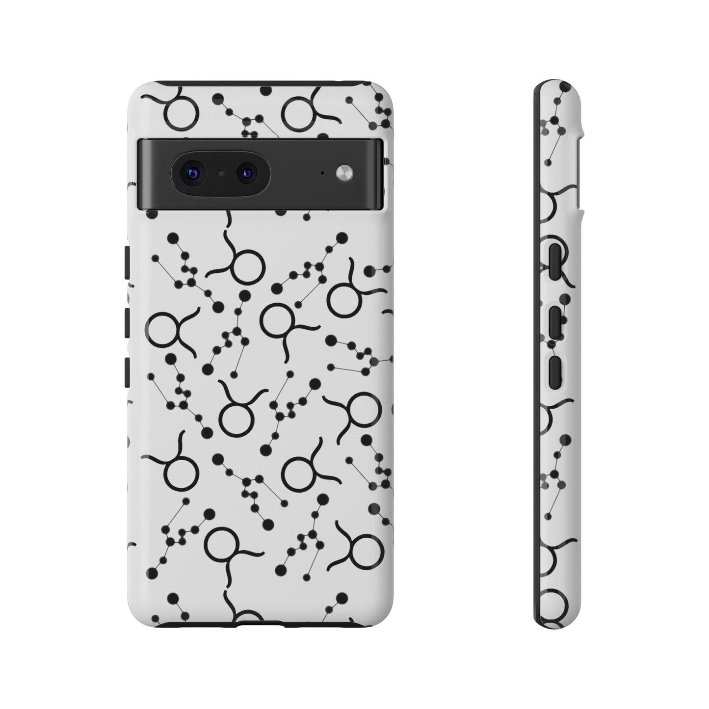 Tough Cases with the Taurus Zodiac sign for iPhone, Samsung Galaxy, and Google Pixel devices