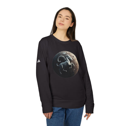 Adidas, Unisex Fleece Crewneck Sweatshirt, Aries, Planet Animal, Zodiac