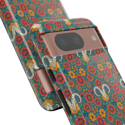 Tough Cases, Aries, Zodiac v3, Flower Pattern
