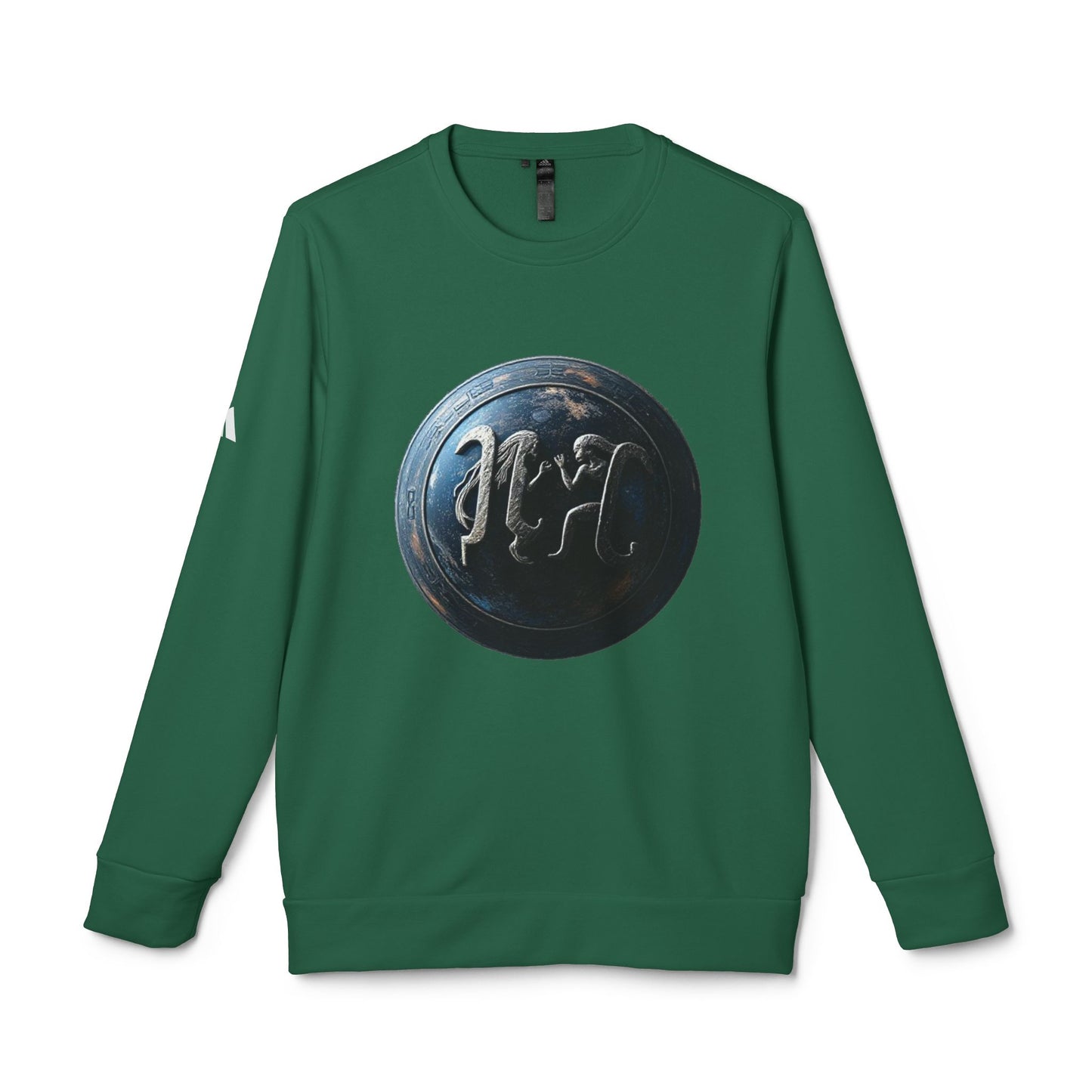 Adidas, Unisex Fleece Crewneck Sweatshirt, Gemini, Space Symbol, Zodiac
