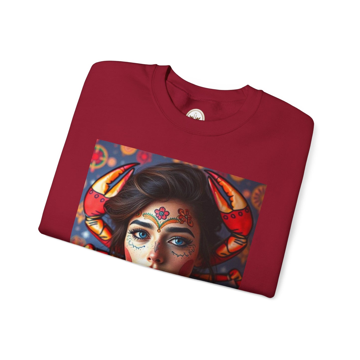 Unisex Heavy Blend™ Crewneck Sweatshirt, Cancer, Zodiac v2, Sexy Pattern