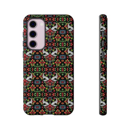 Tough Cases, Taurus, Zodiac v2, Flower Pattern