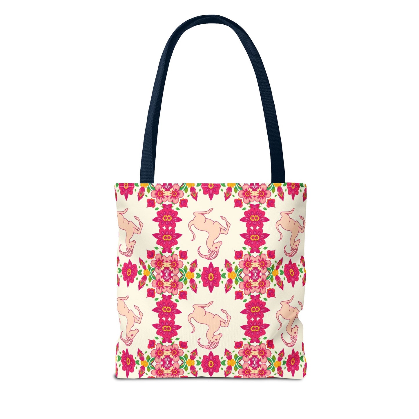 Tote Bag (AOP), Capricorn, Zodiac, Flower Pattern