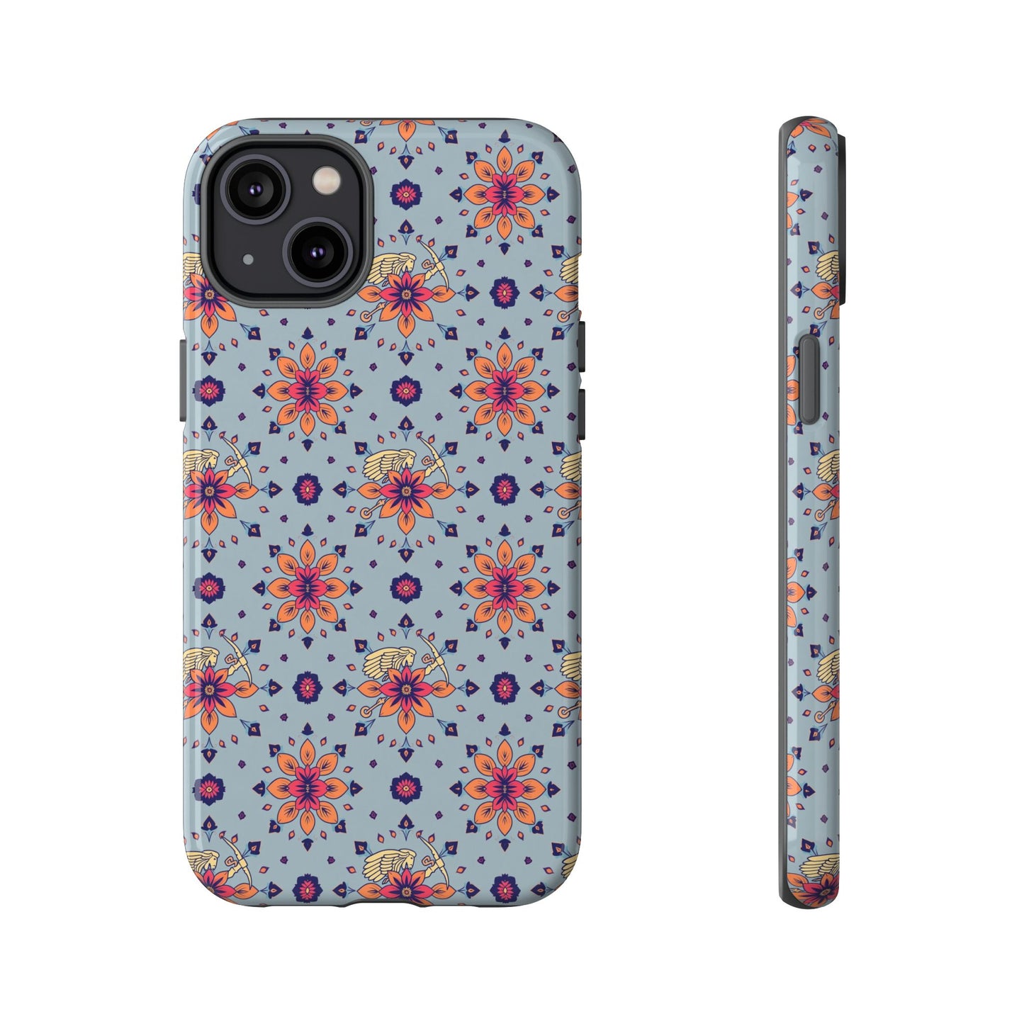 Tough Cases, Sagittarius, Zodiac v3, Flower Pattern