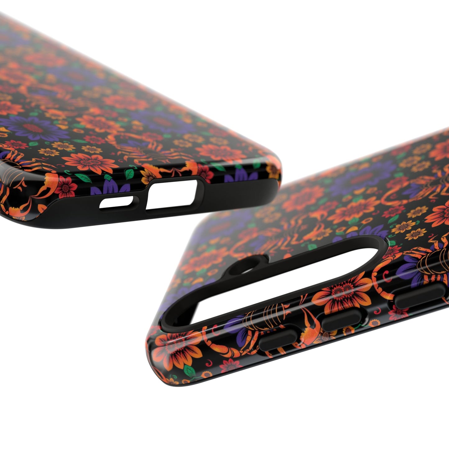 Tough Cases, Scorpio, Zodiac, Flower Pattern