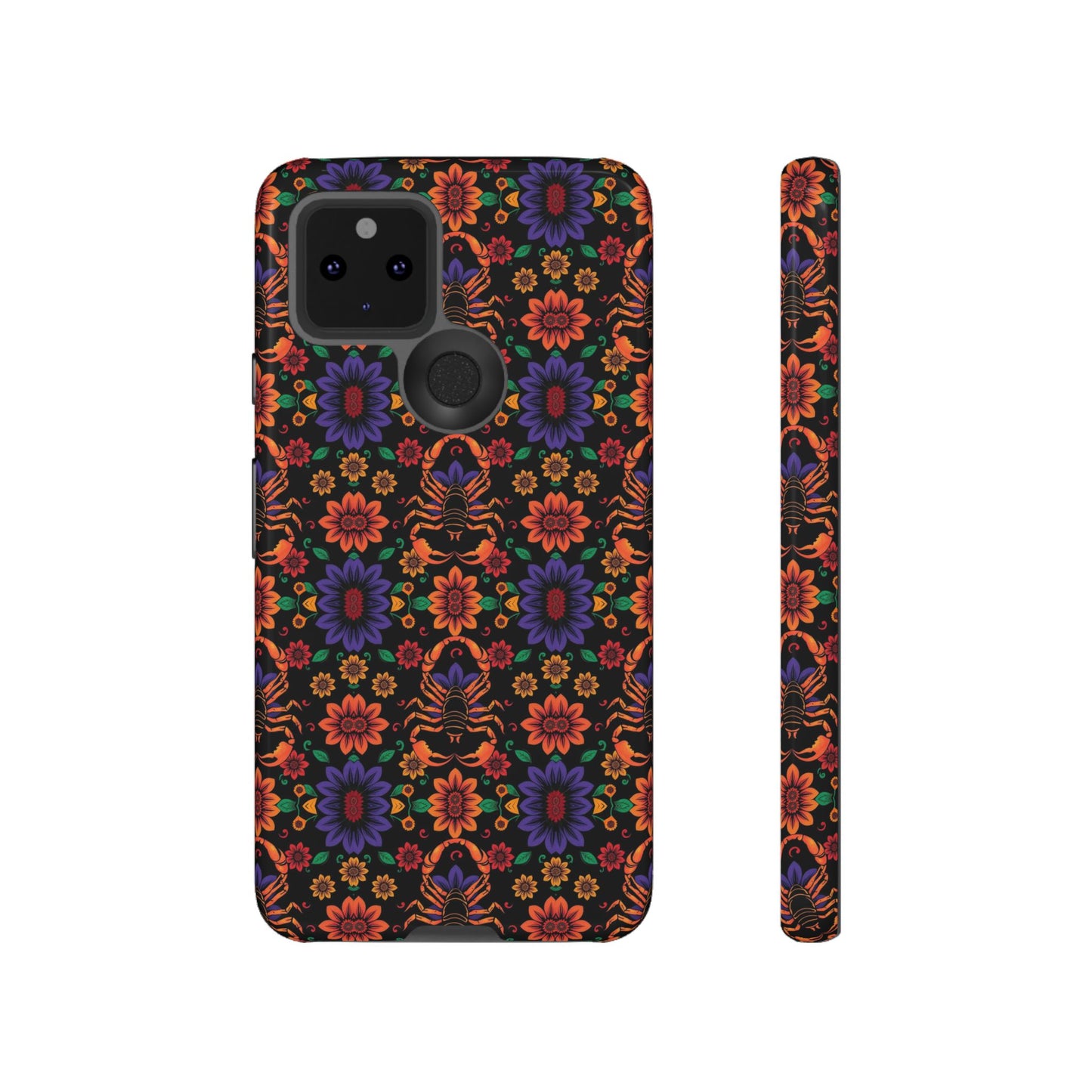 Tough Cases, Scorpio, Zodiac, Flower Pattern