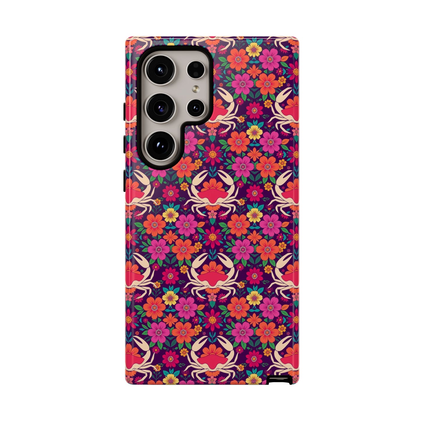 Tough Cases, Cancer, Zodiac v1, Flower Pattern