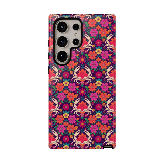 Tough Cases, Cancer, Zodiac v1, Flower Pattern