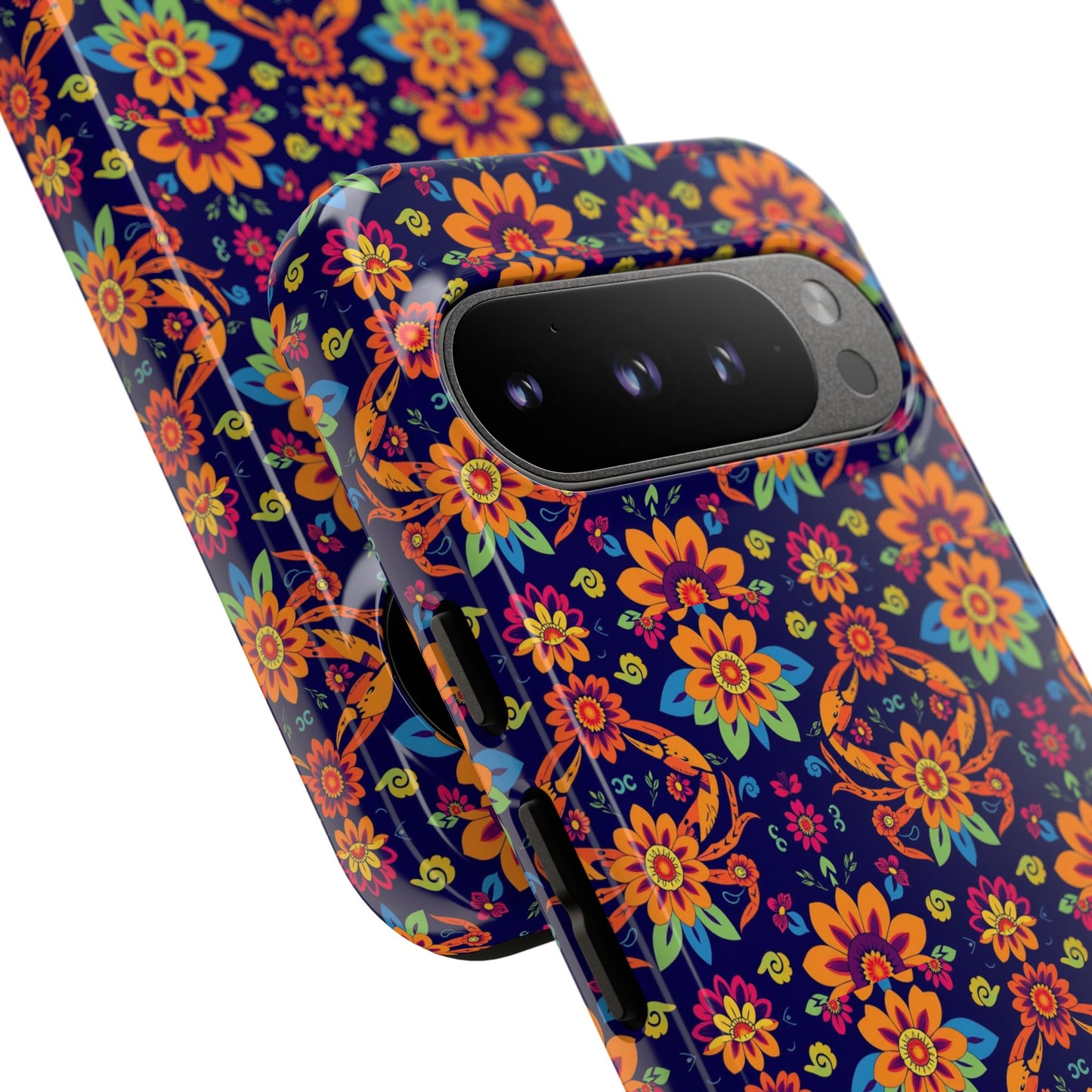 Tough Cases, Cancer, Zodiac, Flower Pattern