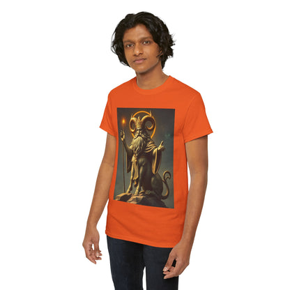 Unisex Heavy Cotton T-Shirt, Taurus God, Zodiac Design
