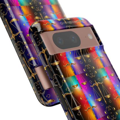 Tough Cases, Libra, Zodiac v1, Metal Pattern