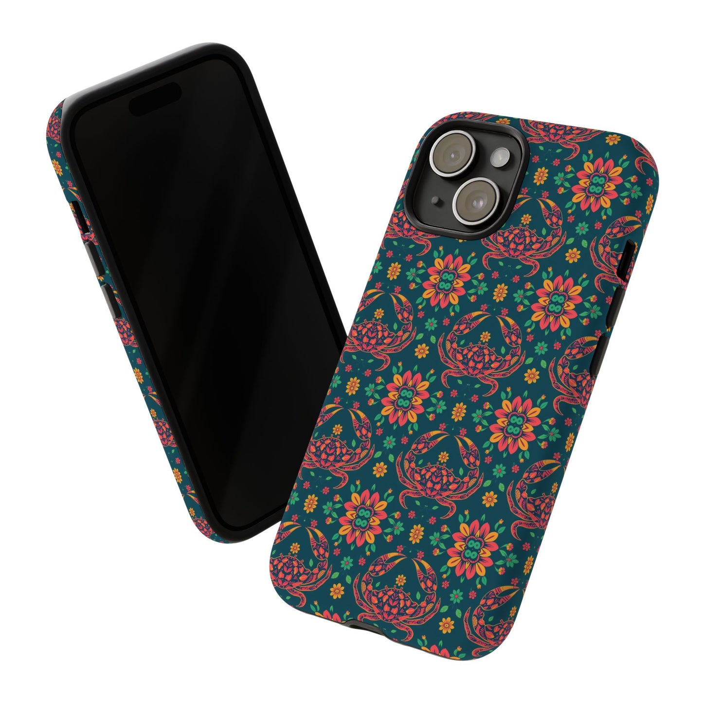 Tough Cases, Cancer, Zodiac v4, Flower Pattern