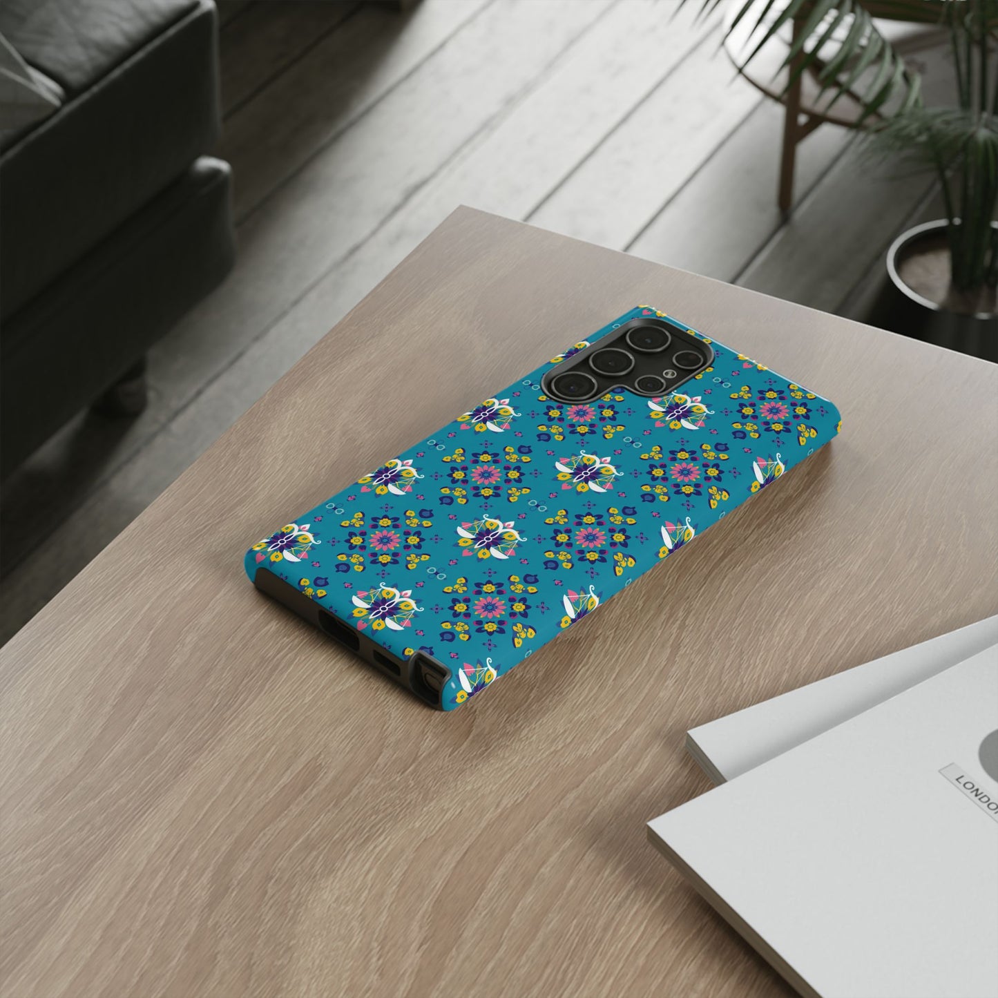 Tough Cases, Libra, Zodiac v2, Flower Pattern