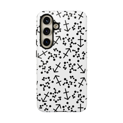 Tough Cases with the Sagittarius Zodiac sign for iPhone, Samsung Galaxy, and Google Pixel devices