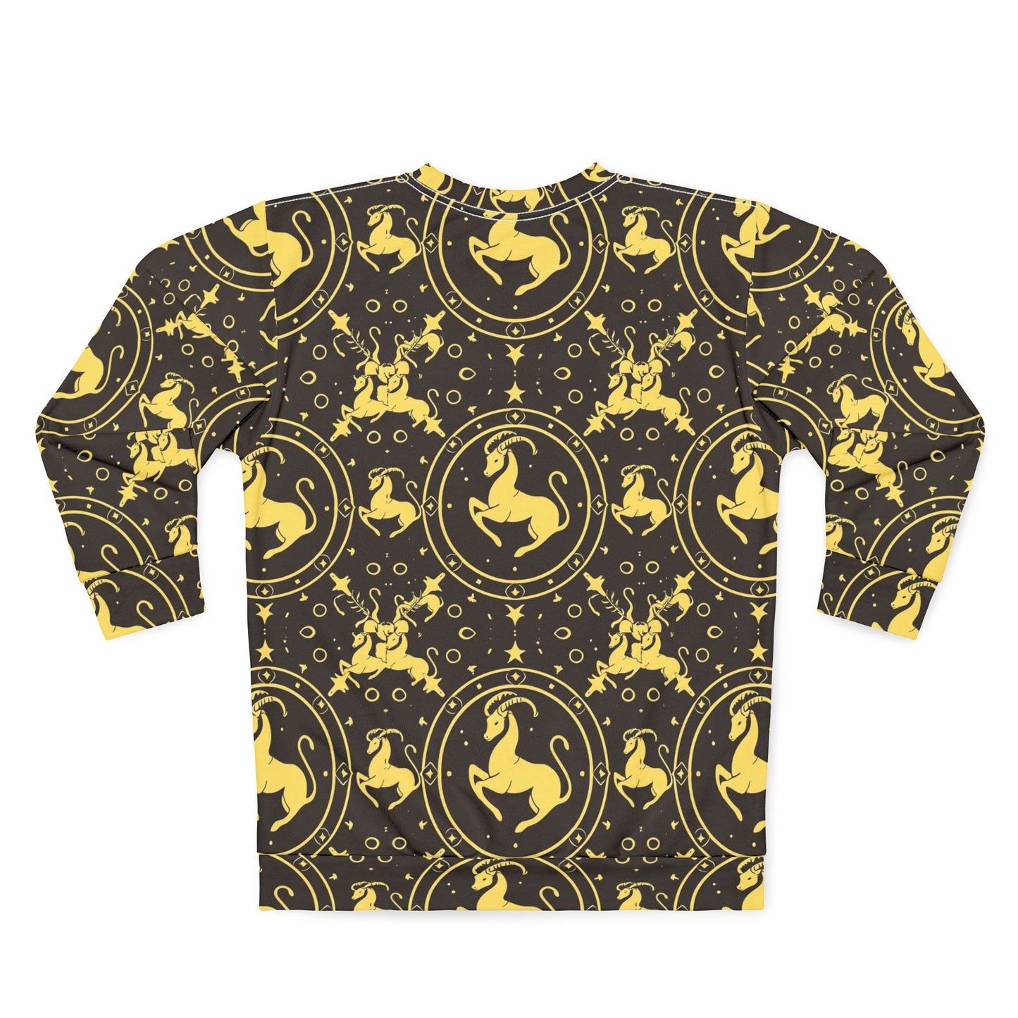Unisex Sweatshirt, Zodiac Design, Pattern v1, Capricorn, AOP
