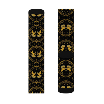 Sublimation Socks, Gemini, Zodiac, Pattern