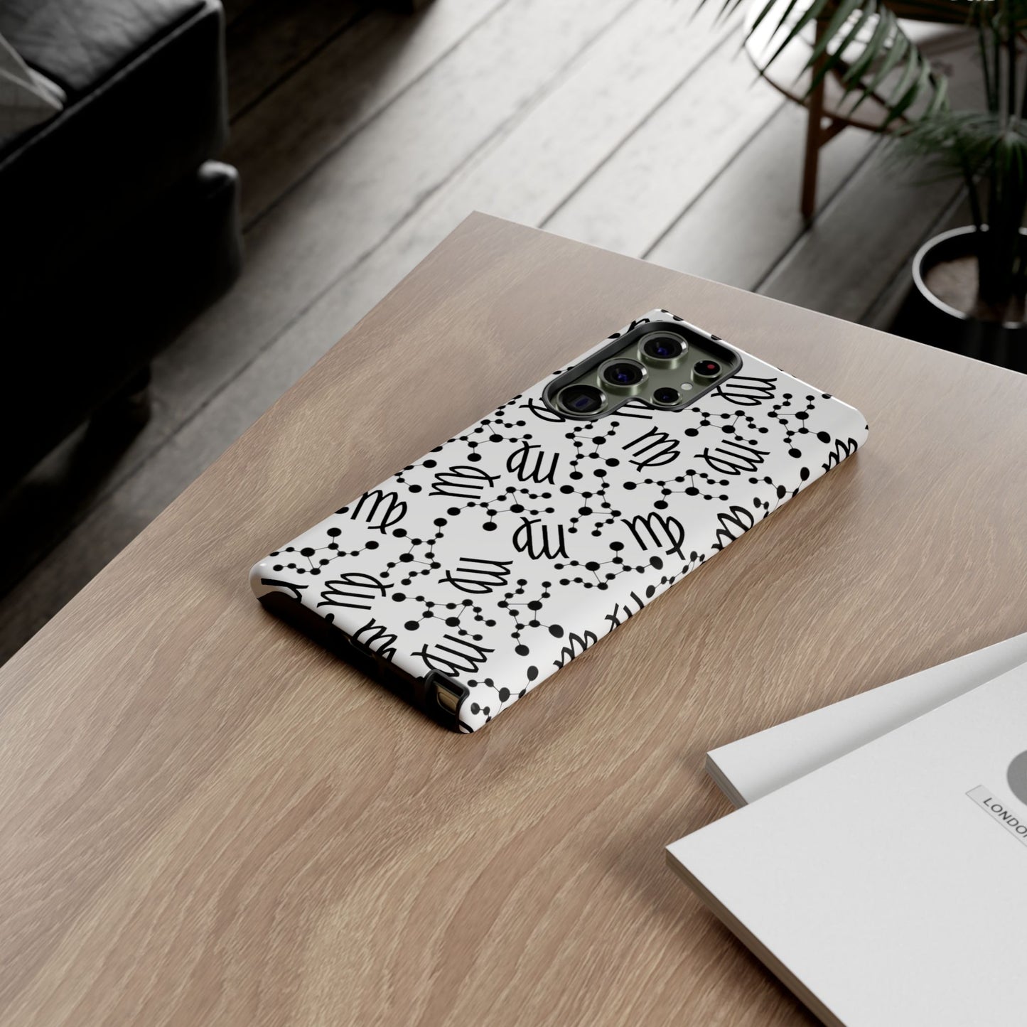 Tough Cases with the Virgo Zodiac sign for iPhone, Samsung Galaxy, and Google Pixel devices