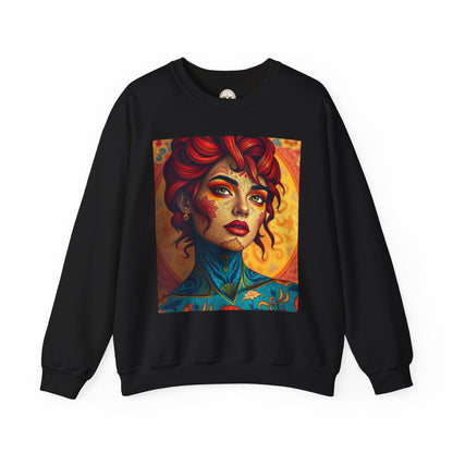 Unisex Heavy Blend™ Crewneck Sweatshirt, Aquarius, Zodiac v2, Sexy Pattern