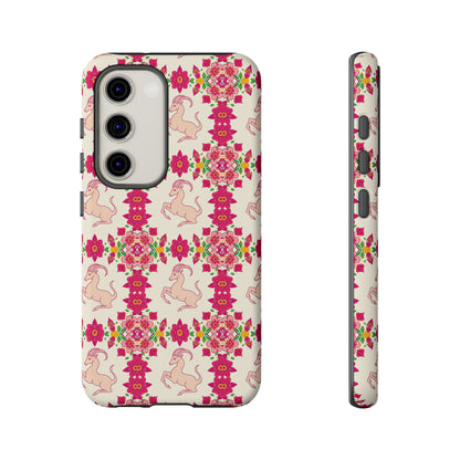 Tough Cases, Capricorn, Zodiac v3, Flower Pattern