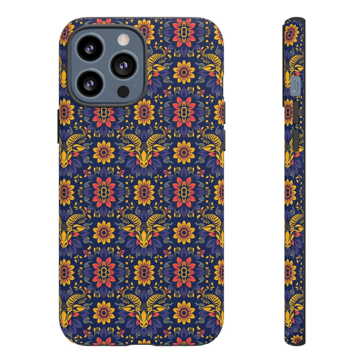 Tough Cases, Taurus, Zodiac v3, Flower Pattern