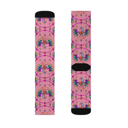 Sublimation Socks, Virgo, Zodiac v2, Jewel Pattern