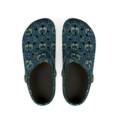EVA Foam Rubber Shoes, (AOP), Pisces, Zodiac v4, Pattern
