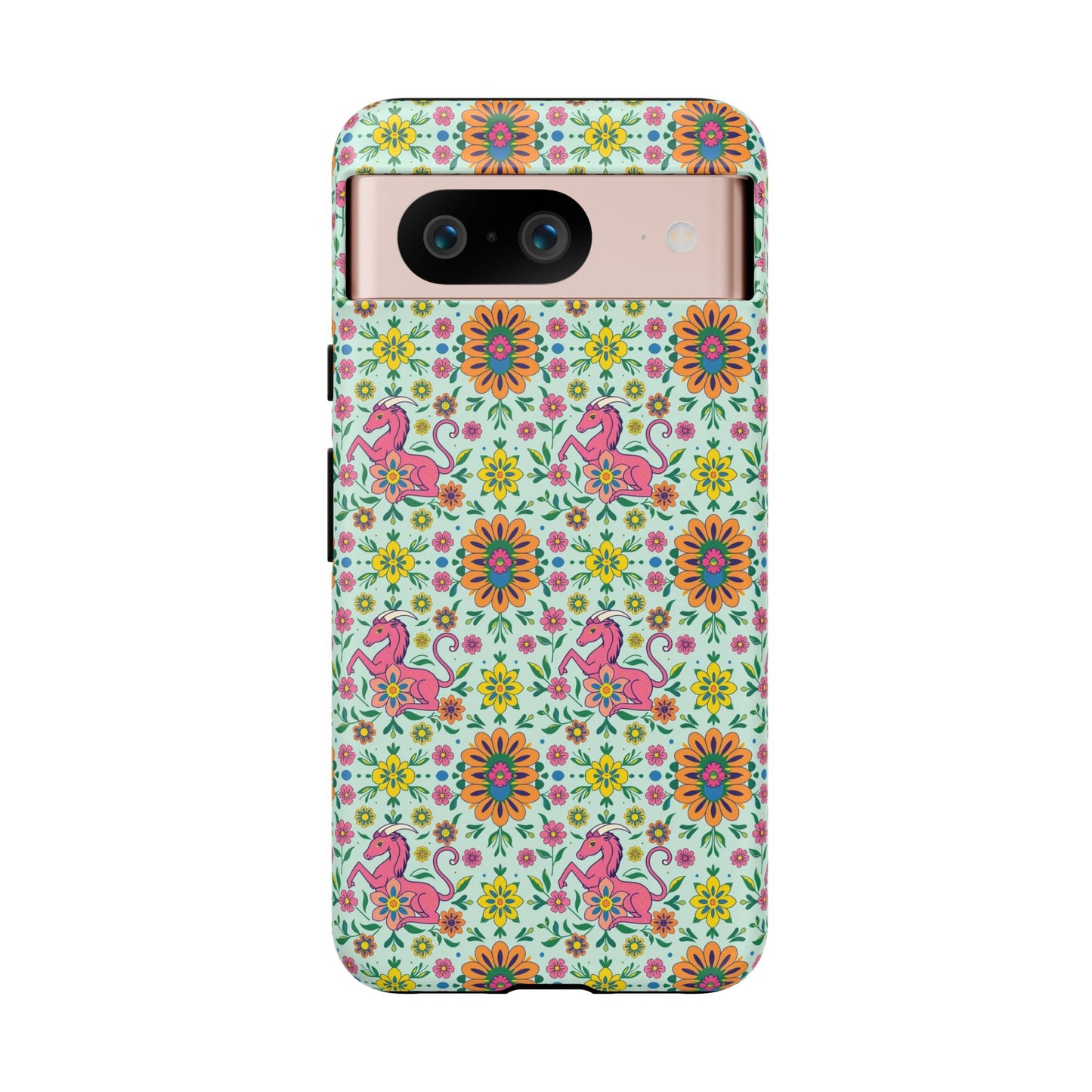 Tough Cases, Aquarius, Zodiac, Flower Pattern