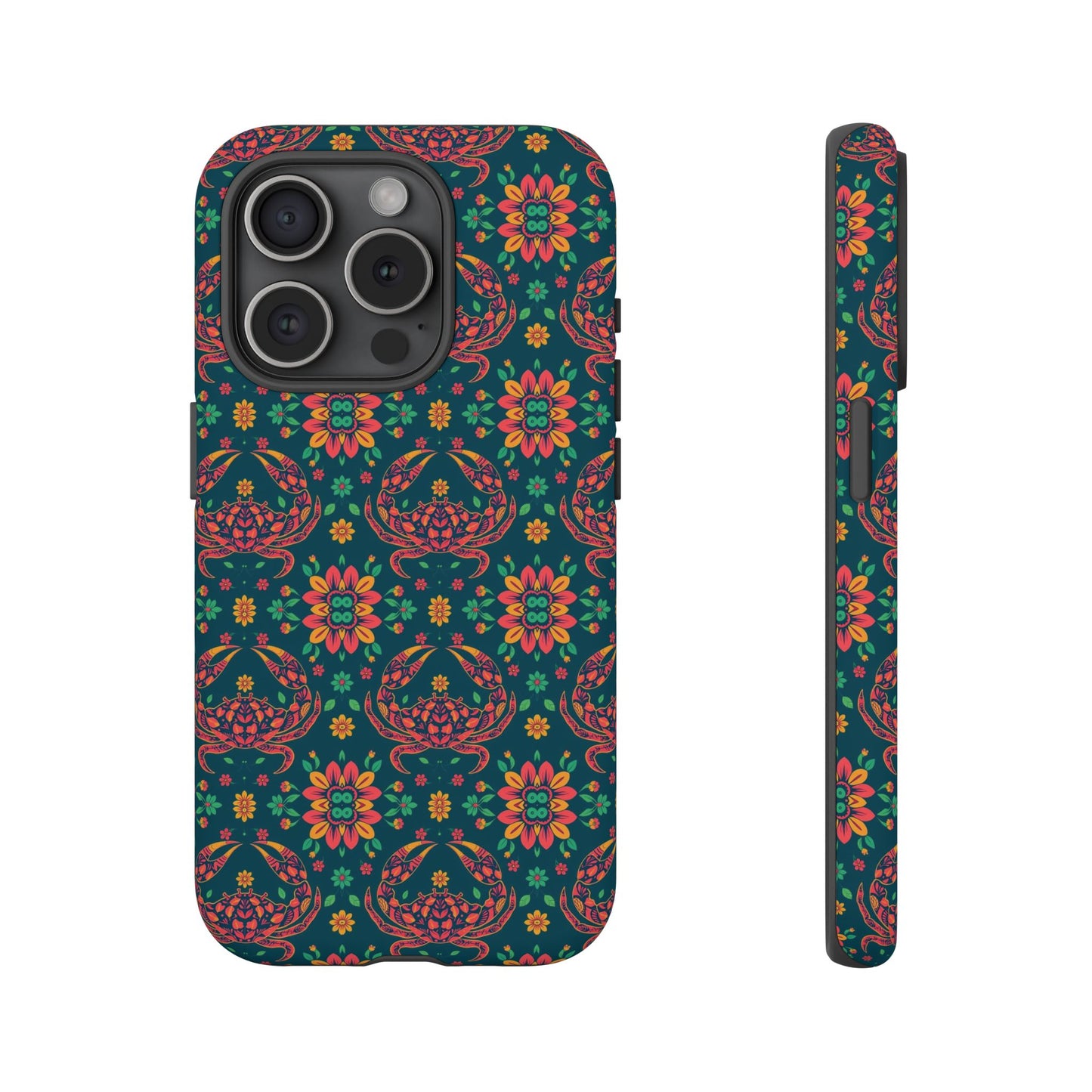 Tough Cases, Cancer, Zodiac v4, Flower Pattern
