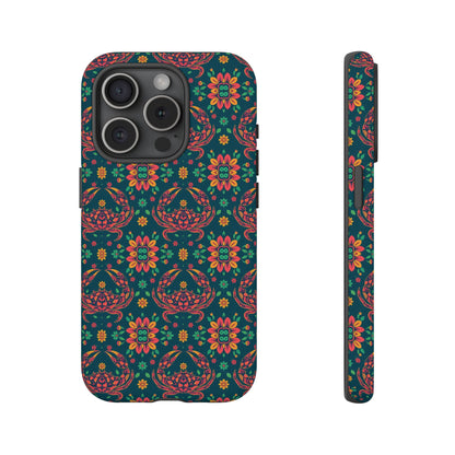 Tough Cases, Cancer, Zodiac v4, Flower Pattern