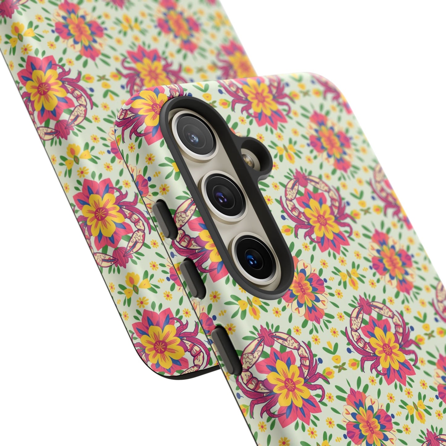 Tough Cases, Cancer, Zodiac v3, Flower Pattern
