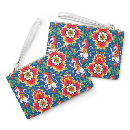 Clutch Bag, Virgo, Zodiac v1, Flower Pattern